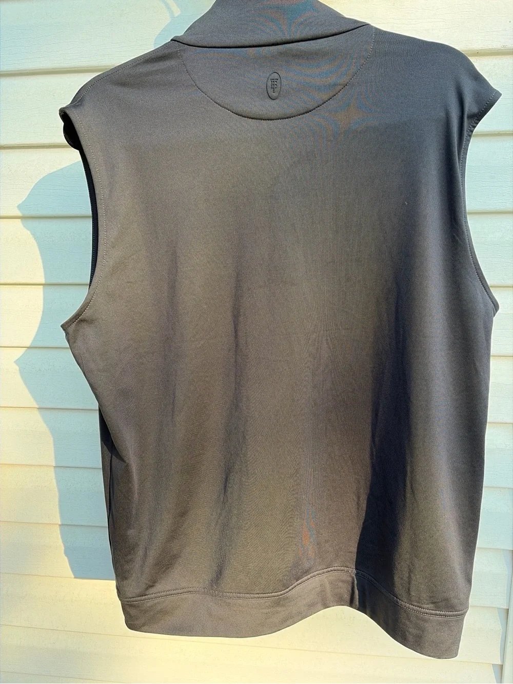 Tom Beckbe Men’s Medium Charcoal Performance Stretch Quarter Zip Golf Vest